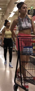 Pink spandex shorts and some problematic leggings