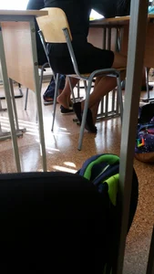 Teens in Class, Flats Dangle Creepshot
