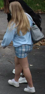 Blonde Teen Mini Skirt