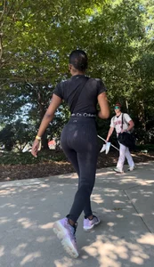 Dark ebony with fit and curvy body