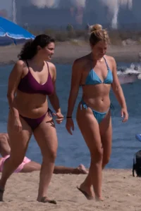 Blue thong fit chick