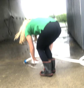 Cuties at the petro station