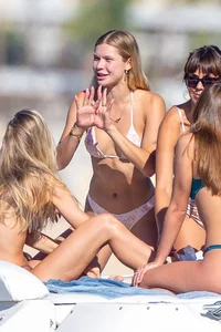 Josie Canseco in a bikini on the beach with some sexy friends in Cabo San Lucas