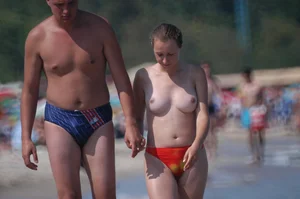 Sexy girls on nude beach Promorsk in Bulgaria
