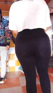 Mexican Thick Hungry Girl In Black Leggings OC