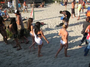 Mix of candid girls at the beach and in bikinis
