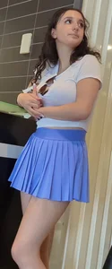 Cute girl in purple skirt @ McDonald’s