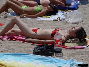 Sexy beach and bikini girls