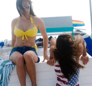 Beach and bikini girls