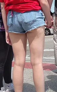 Shorts with ass cheeks n thick booty