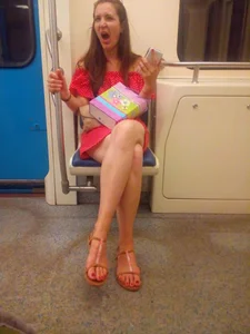 Mature Long-Legged Hottie Subway Candid