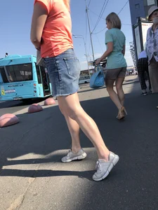 Milf in Denim Skirt With Nice Legs Street Creepshots Archive