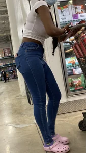 Sexy Ebony with Hips, Ass, and Leggggggggs!