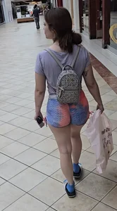 Thick cheeks in shorts at the mall [OC]