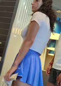 Cute girl in purple skirt @ McDonald’s