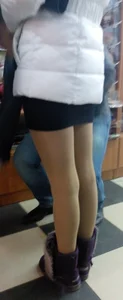 Candid girls in skirts and short dresses