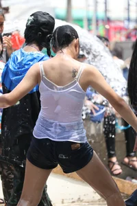 Water Festival girls in Thailand