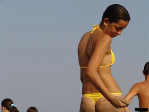 Sexy beach and bikini girls