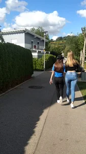 TIGHT JEANS / Great Ass in hot Jeans walking in front of me