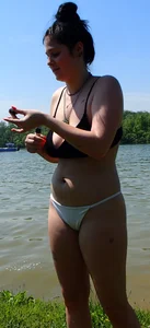 2 bikini babes at the lake
