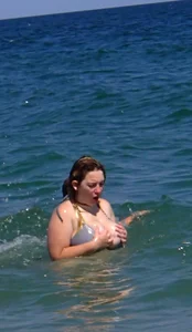 Busty bbw girl couldn’t contain huge boobs in bikini pt 2