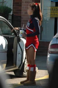 Candid cheerleaders