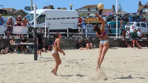 Weymouth beach volleyball girls  2019
