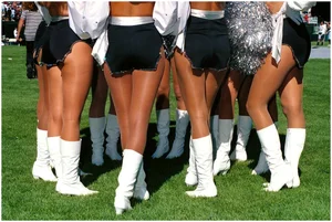 Candid cheerleaders