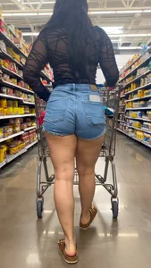 Walmart ass was hungry! Jean shorts