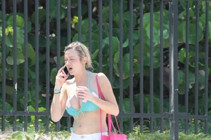 Sexy Florida beach bikini girls, some topless
