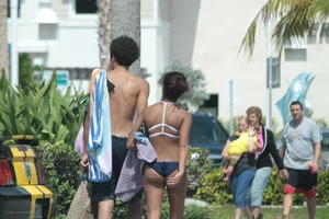 Florida beach and bikini girls
