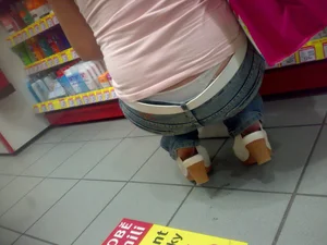 Huge collection of whale tails, ass cracks and panty peeks in public