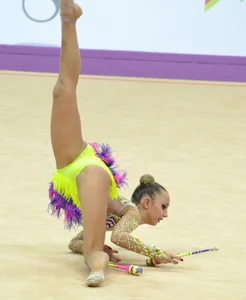 Candid gymnasts