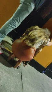 Leather skirt babe (VTL)