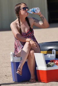 Bikini girls at Salt River Tubing in Arizona
