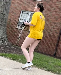 Cheeky college girl