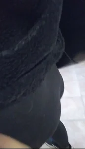 Beautiful ass in black leggings