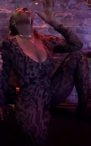 Thick Ebony in bodysuit