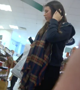 Candid girls in leggings and tights