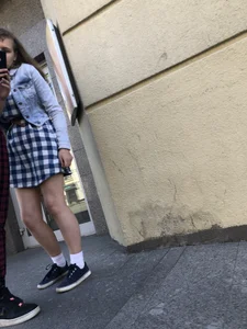 Sweet Legs with Feet in White Socks Street Creepshots