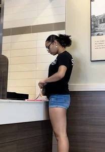 Latina cutie tight ass cutoff jeans OC
