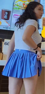 Cute girl in purple skirt @ McDonald’s