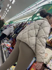 Sexy mixed girl in leggings