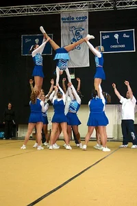 Candid cheerleaders