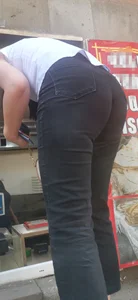 Armenian milf bending huge ass in black and blue jeans mega post