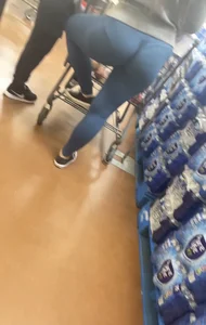 Amazing Latina Ass in leggings VPL