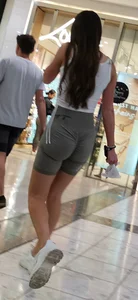 Grey Scrunch shorts