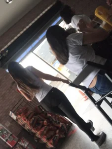 Some girls in bakery