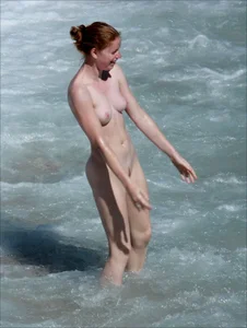 Nude beach and topless girls