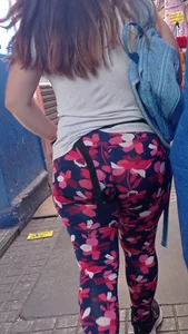 Delicious Booty Teen way to the Gym
